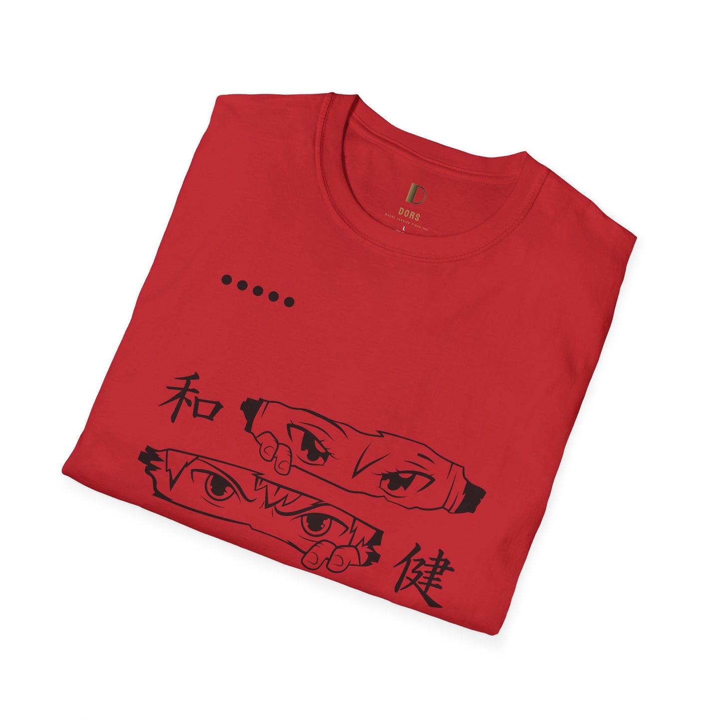 DORS —Unisex Anime Eyes Graphic T‑Shirt — Japanese Kanji Design