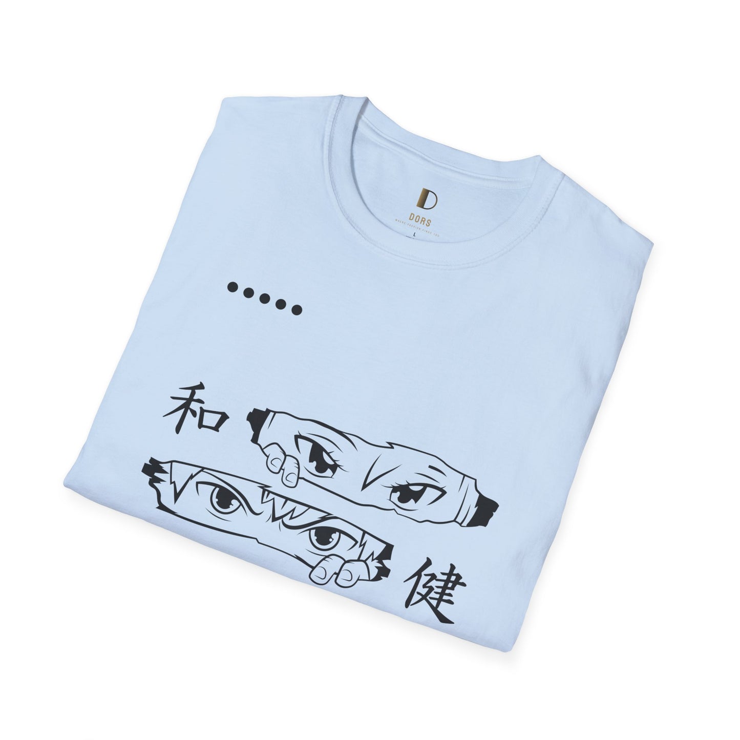 DORS —Unisex Anime Eyes Graphic T‑Shirt — Japanese Kanji Design