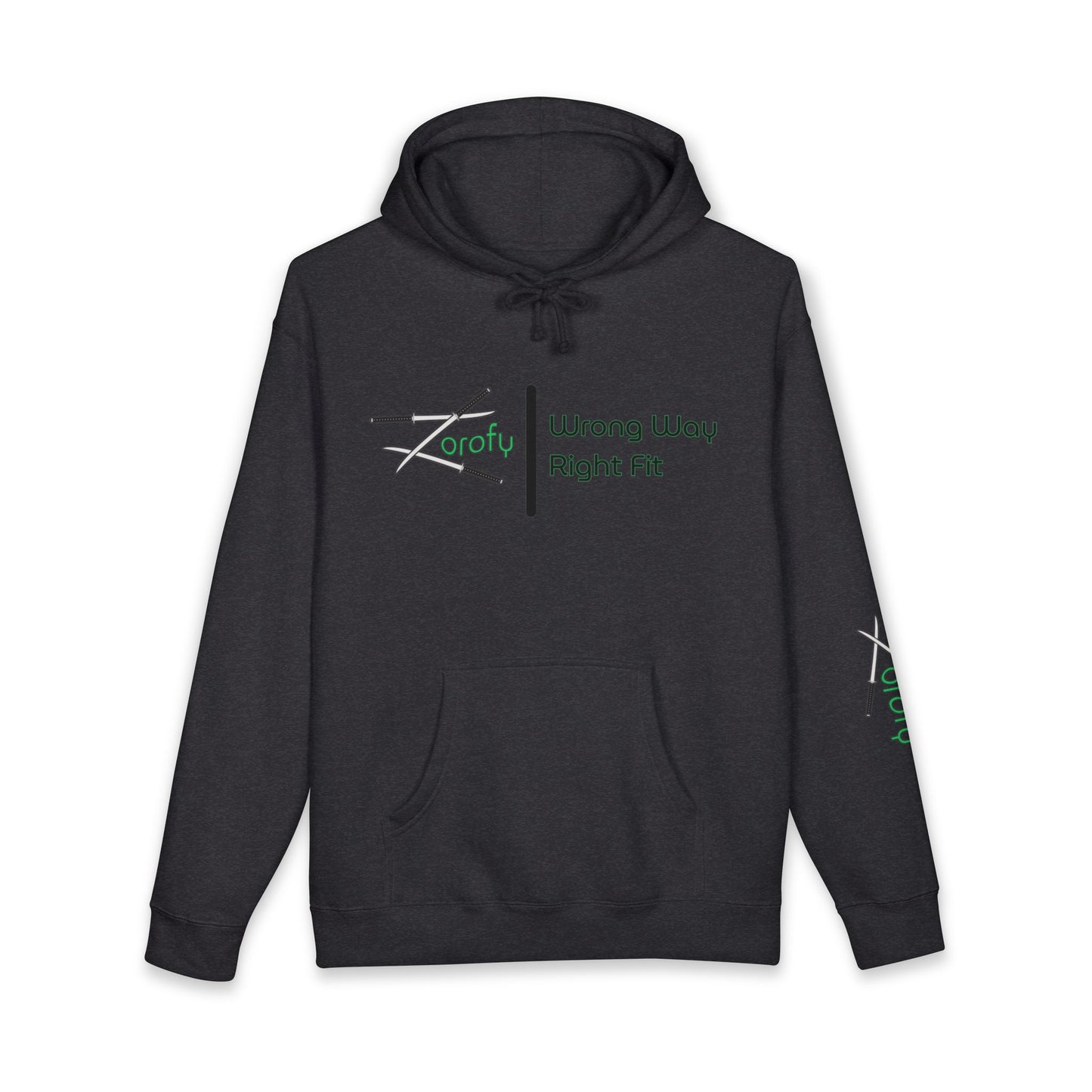 Hoodie — “Nothing… Happened.” Graphic Pullover (Wrong Way, Right Fit Logo)