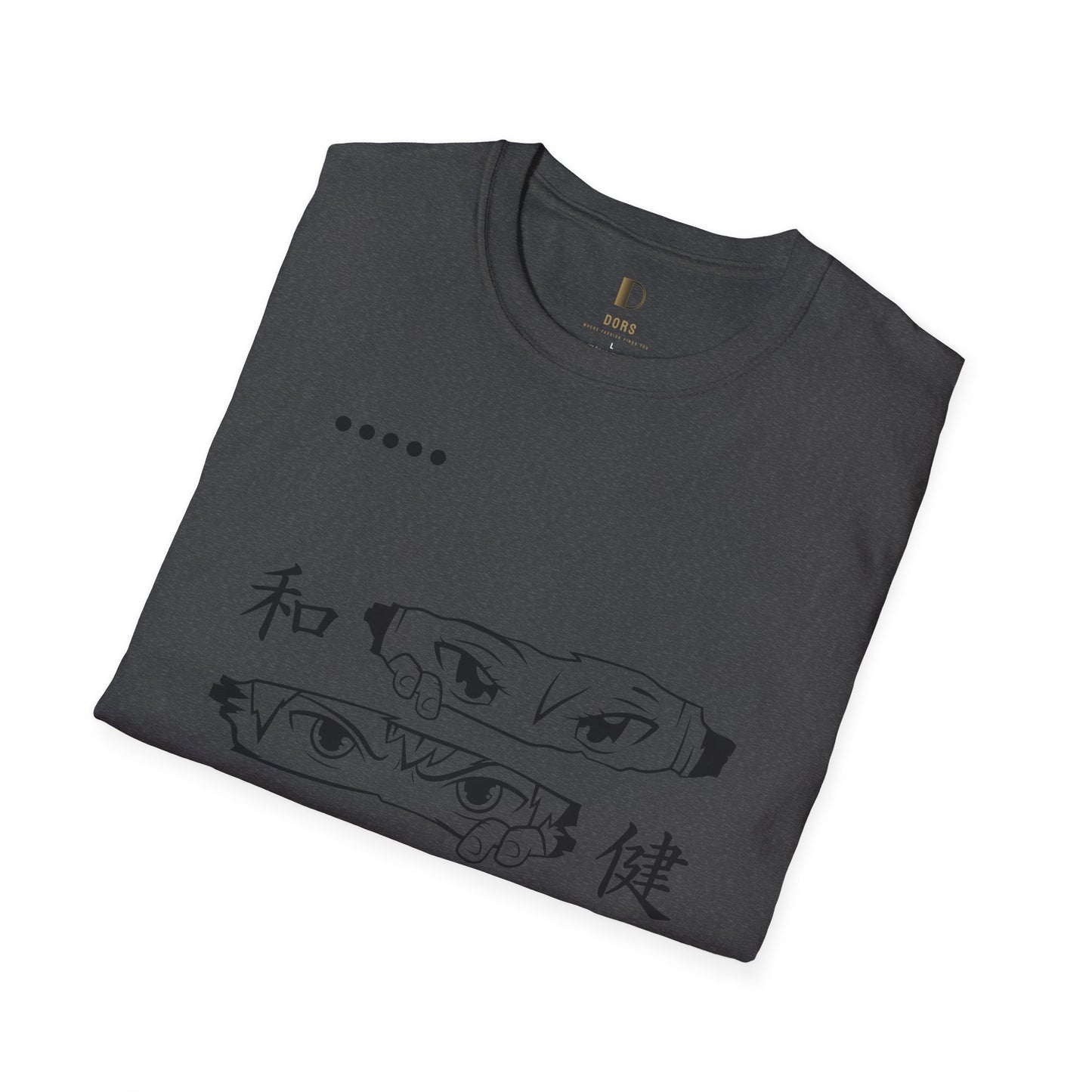 DORS —Unisex Anime Eyes Graphic T‑Shirt — Japanese Kanji Design