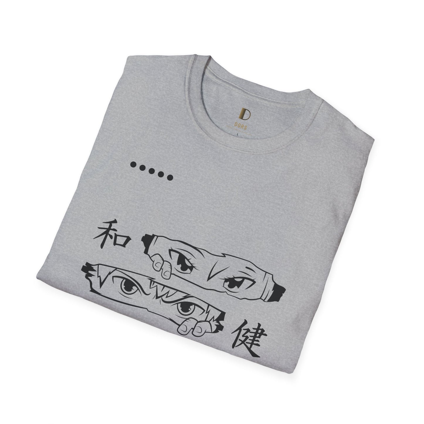 DORS —Unisex Anime Eyes Graphic T‑Shirt — Japanese Kanji Design