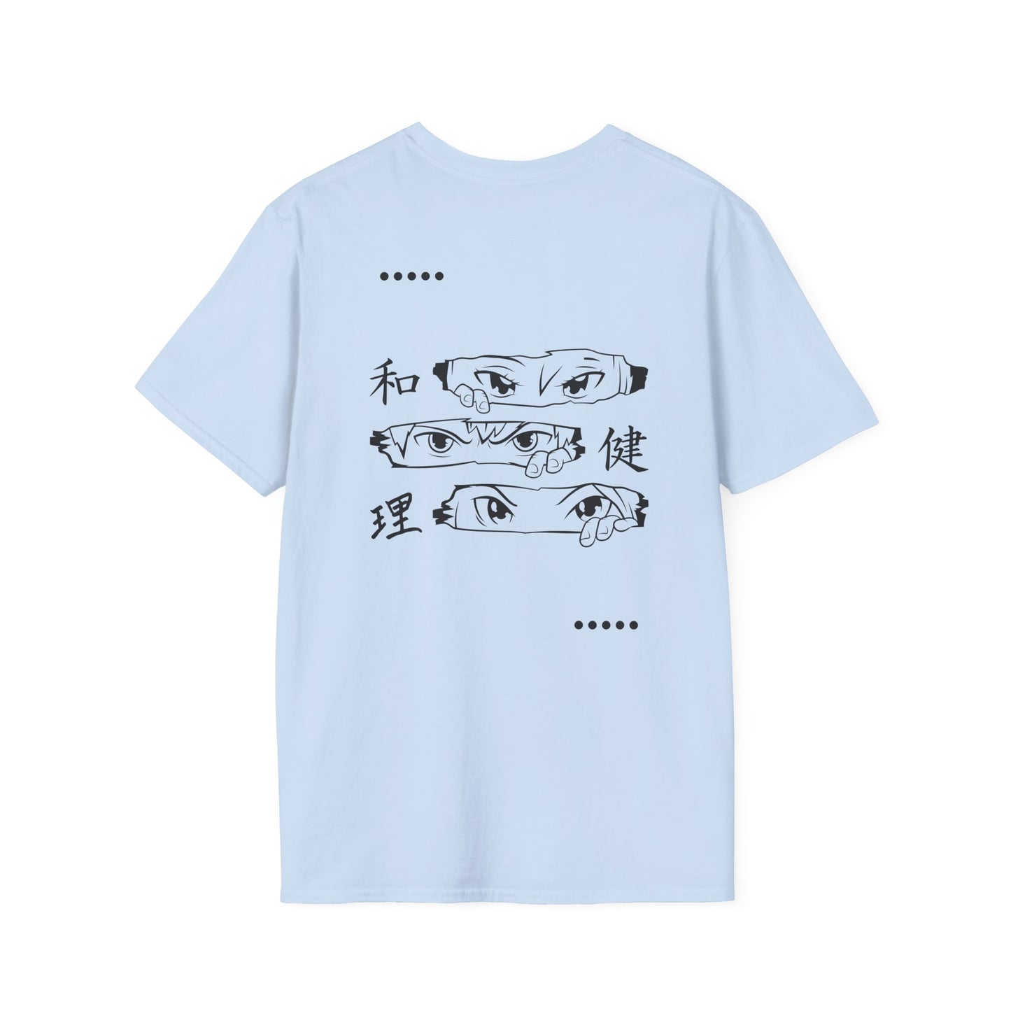 DORS —Unisex Anime Eyes Graphic T‑Shirt — Japanese Kanji Design