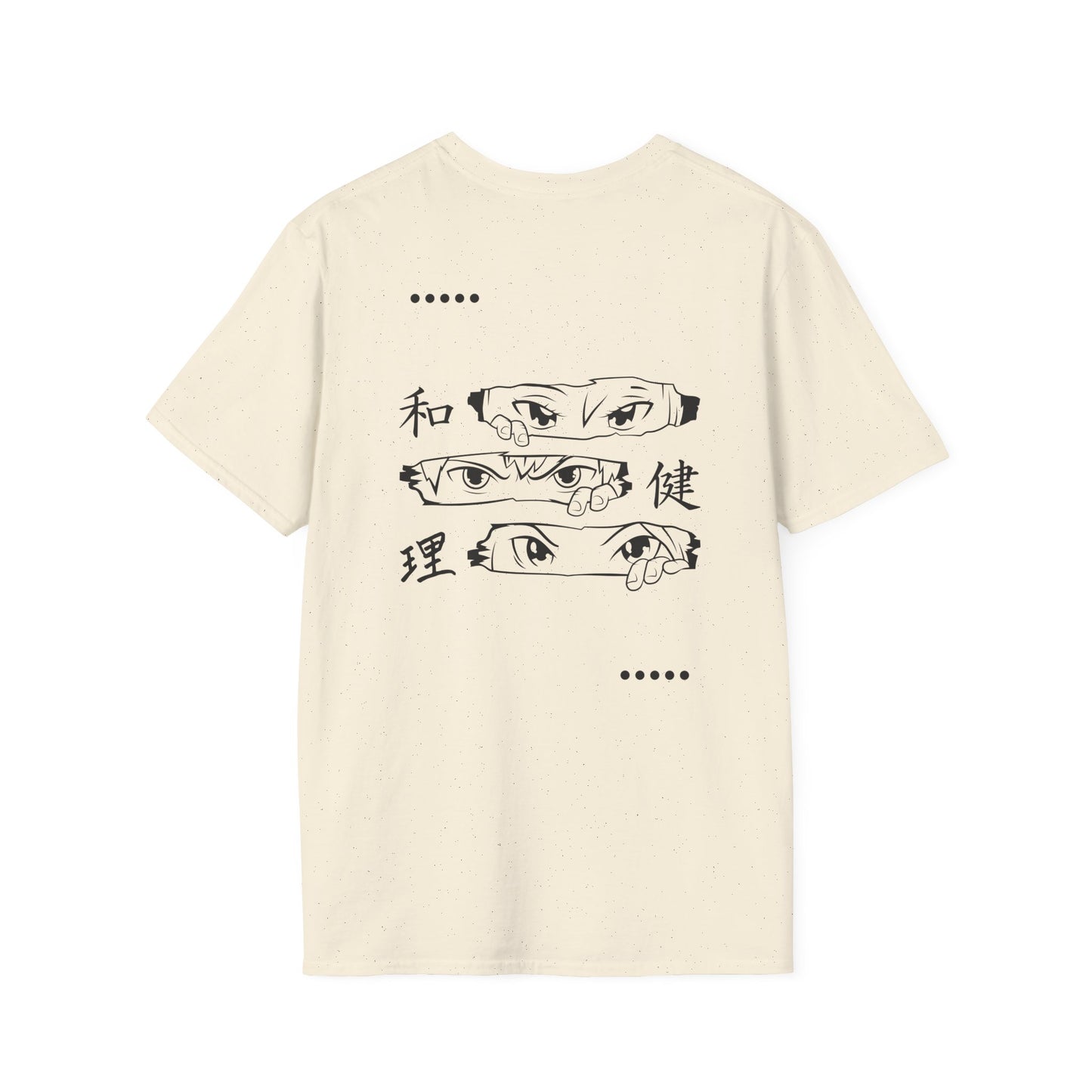 DORS —Unisex Anime Eyes Graphic T‑Shirt — Japanese Kanji Design