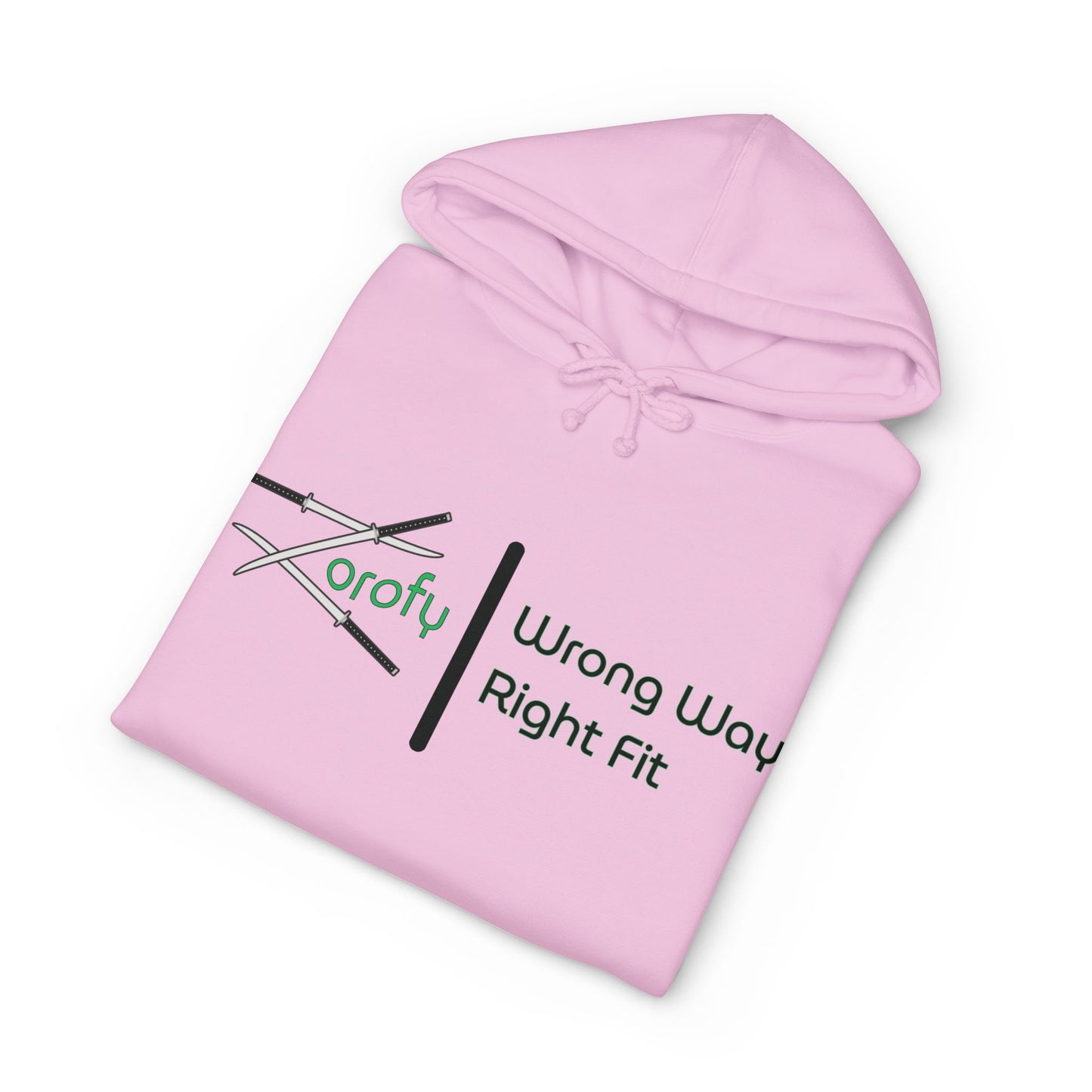 Hoodie — “Nothing… Happened.” Graphic Pullover (Wrong Way, Right Fit Logo)