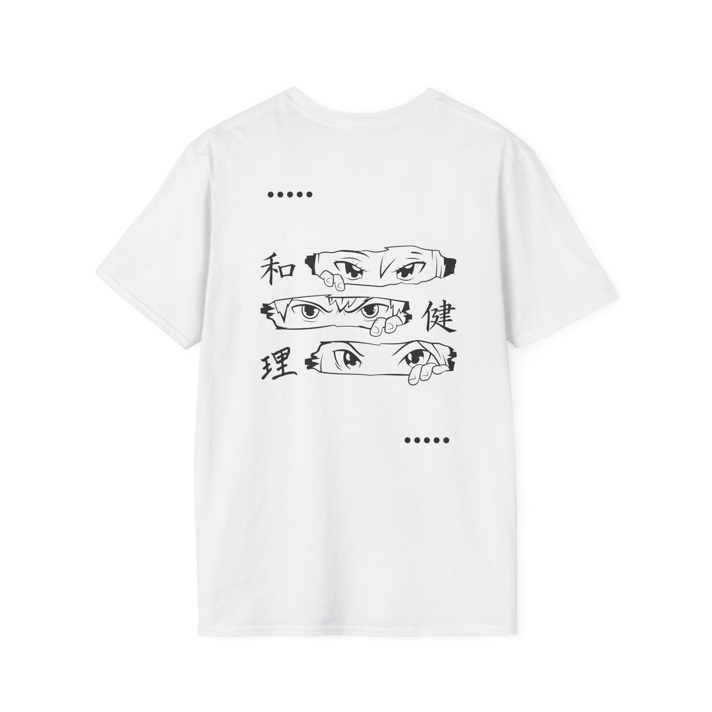 DORS —Unisex Anime Eyes Graphic T‑Shirt — Japanese Kanji Design
