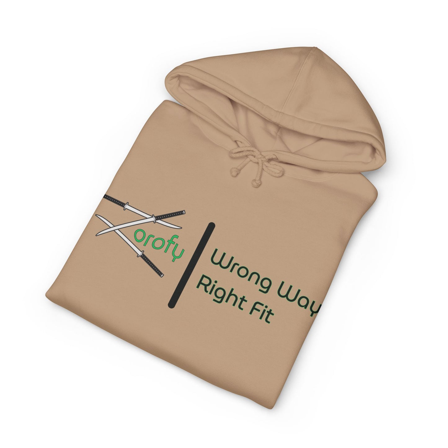 Hoodie — “Nothing… Happened.” Graphic Pullover (Wrong Way, Right Fit Logo)